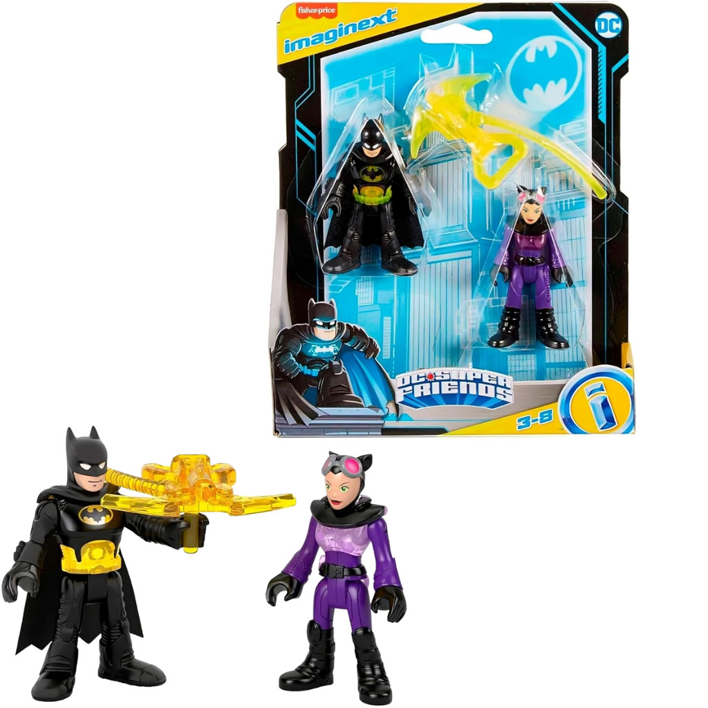 Mini Figuras Imaginext Batman Mulher Gato M5645 Fisher price | Shopee ...