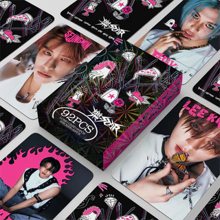 92Pcs/box STRAYKIDS Photo Card LOMO Cartão Postal De Coleção Adesivo