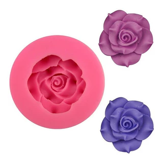 Molde De Silicone Rosa Pasta Americana Confeitaria Biscuit