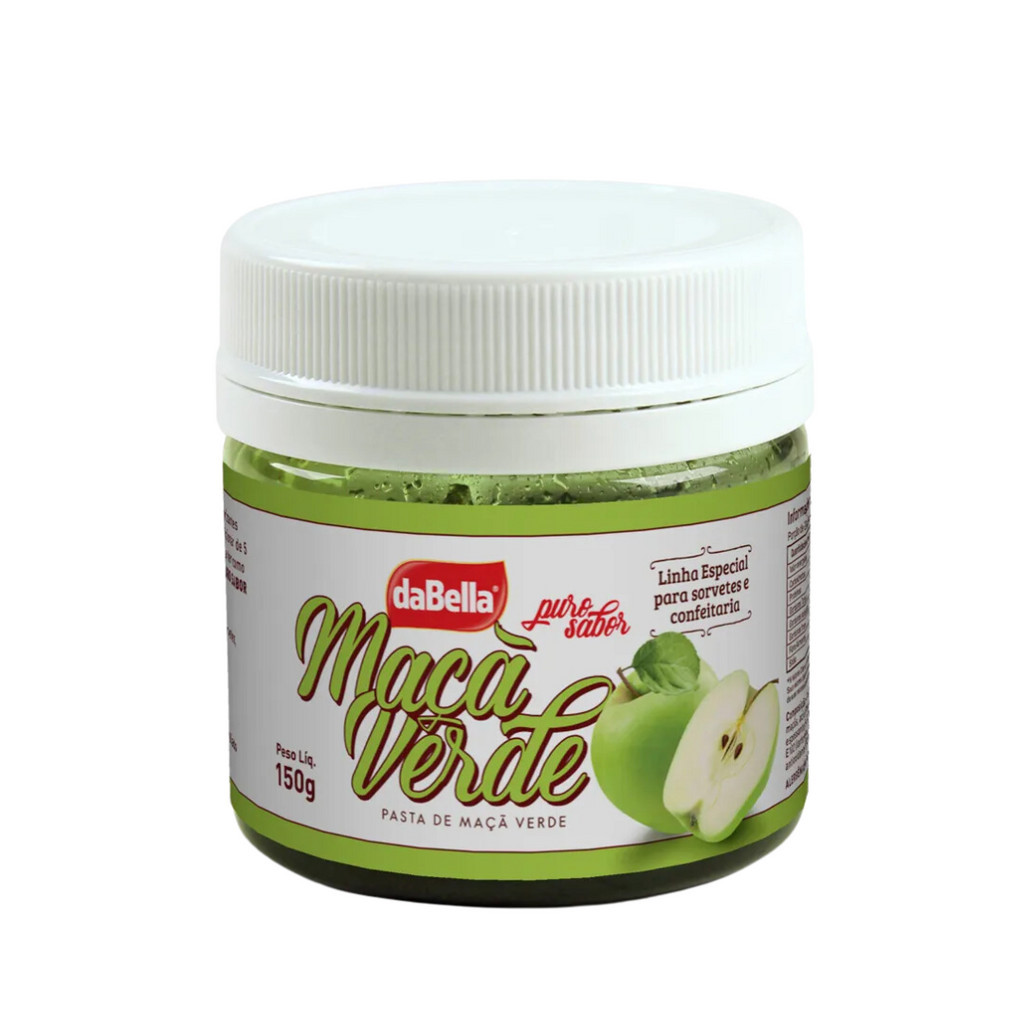 Pasta Saborizante Maça Verde 150g Puro Sabor Para Doces Dabella