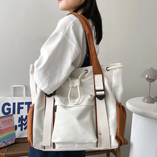 Saco De Ombro Simples E Elegante À Prova D'água Cabo Superior Resistente Abrasão
