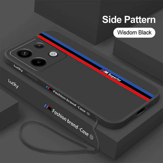 Capa Moda Silicone Líquido Macio Para Xiaomi Redmi Note 13 12 Pro Plus 4G 5G/4G 4G