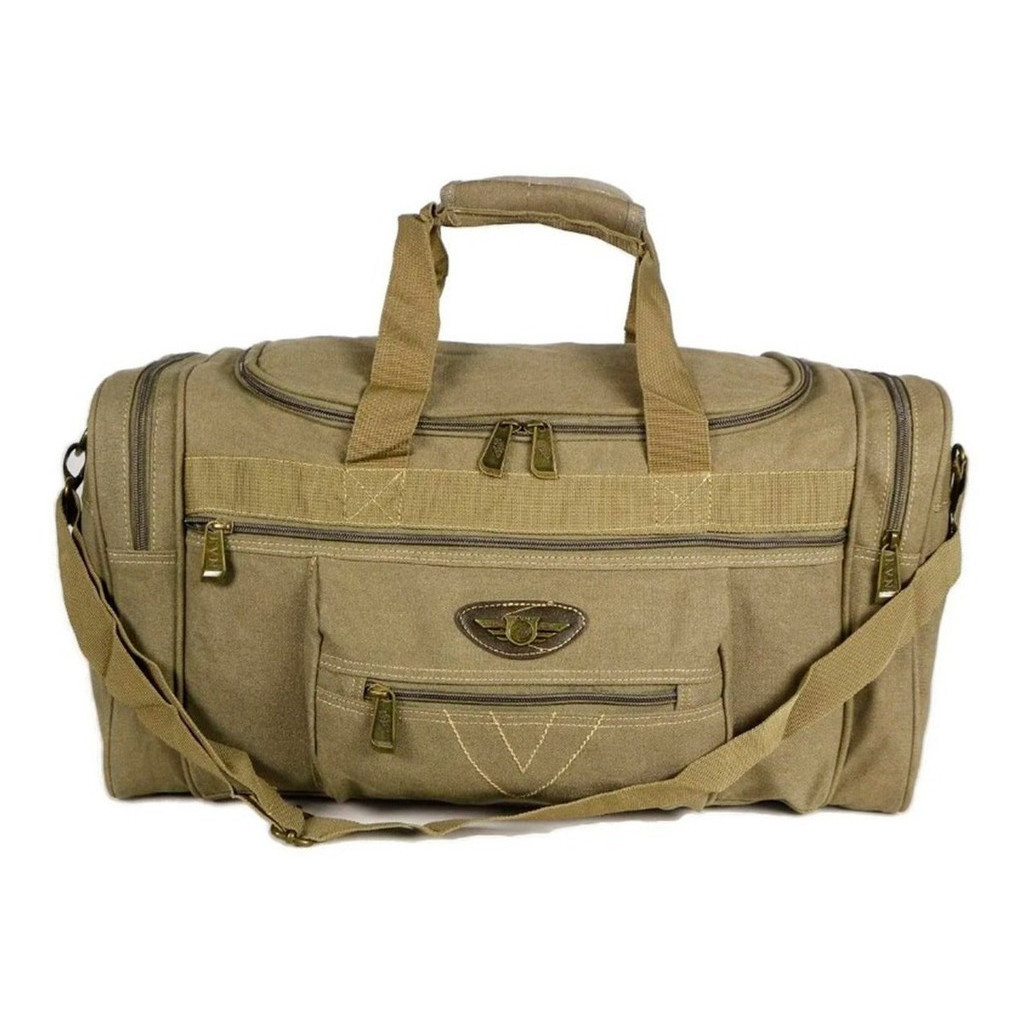 Bolsa Mochila Transversal De Lona Para Viagem Academia 50lts