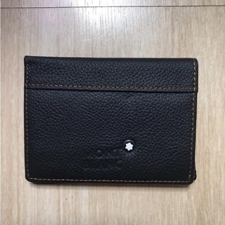 Porta cartão em couro top grife premium importado carteira Mont Blanc Mb