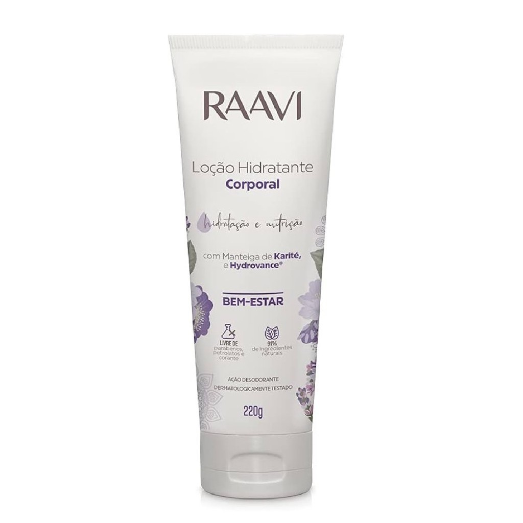 Imagem do produto Raavi Loção Hidratante Corporal Bem Estar 220g