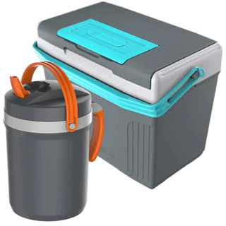 Caixa Cooler Térmico Pequeno 8 Litros Ate 12 Latas + Jarra 2,5 Litros Cinza Termolar em Oferta na Shopee