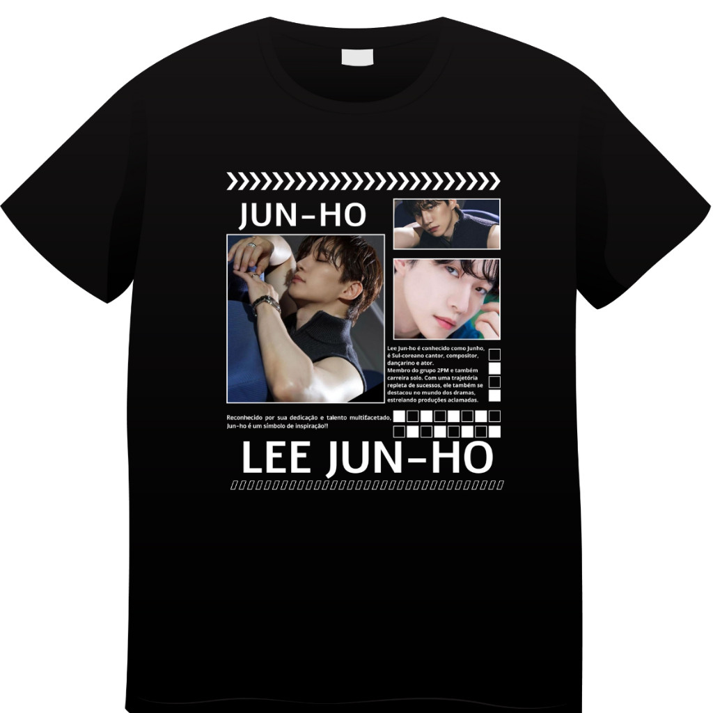 LEE JUNHO ジュノJunho The Moment Tシャツ Camiseta Lee Junho Algodão Dorama Sorriso Real Kpop Lee Jun-ho