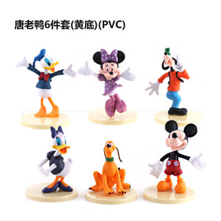Pato Donald Mickey Mouse 6 Tipos Decoração de Bolo Ornamentos Mickey Mouse Aniversário Decoração de Bolo Doll Toy Modelo Doll Statue