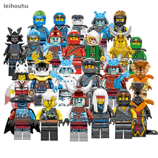 leiho Conjunto De 24 Peças Ninjago Mini Figuras Kai Jay Sensei Wu Master Building Blocks Brinquedos