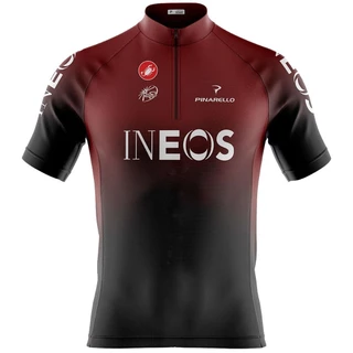 Camisa Ciclista Roupa Ciclismo Masculina Pro Tour Ineos Com Bolsos Uv 50+
