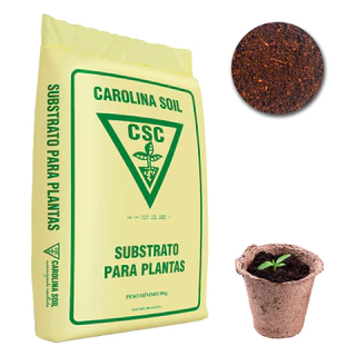 Substrato Carolina Soil Pó de Coco Premium 2801 EC 0,4 - Pronto Uso - 45 Litros