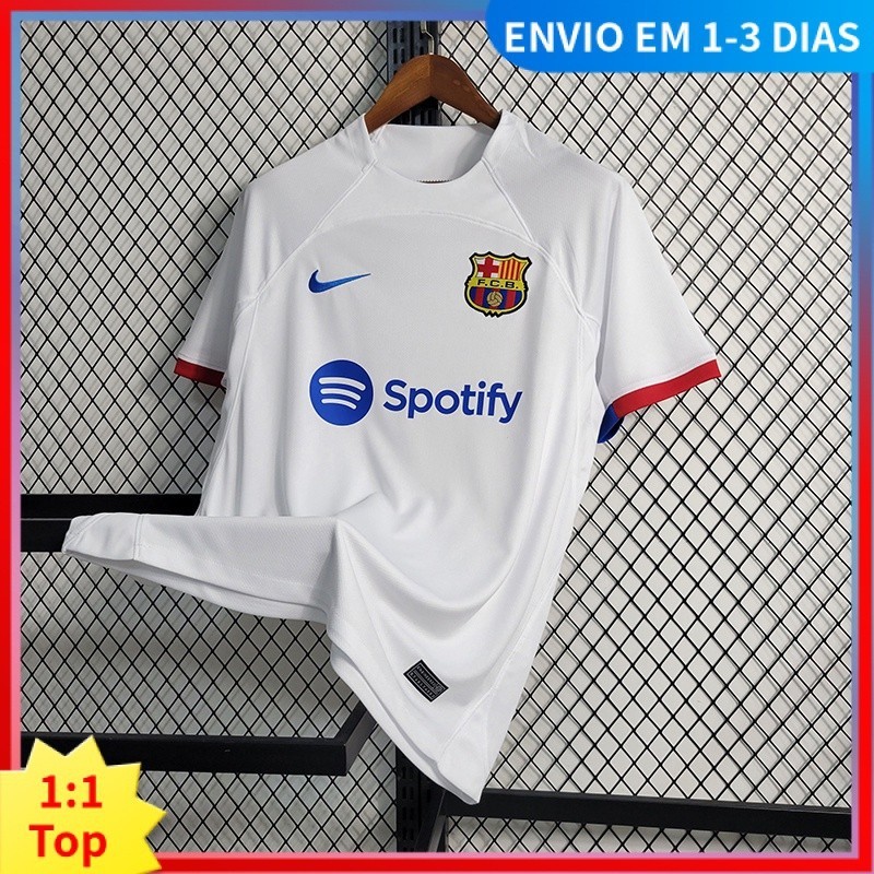23-24 II BS Camisa Branca Da Equipe De Futebol Masculino