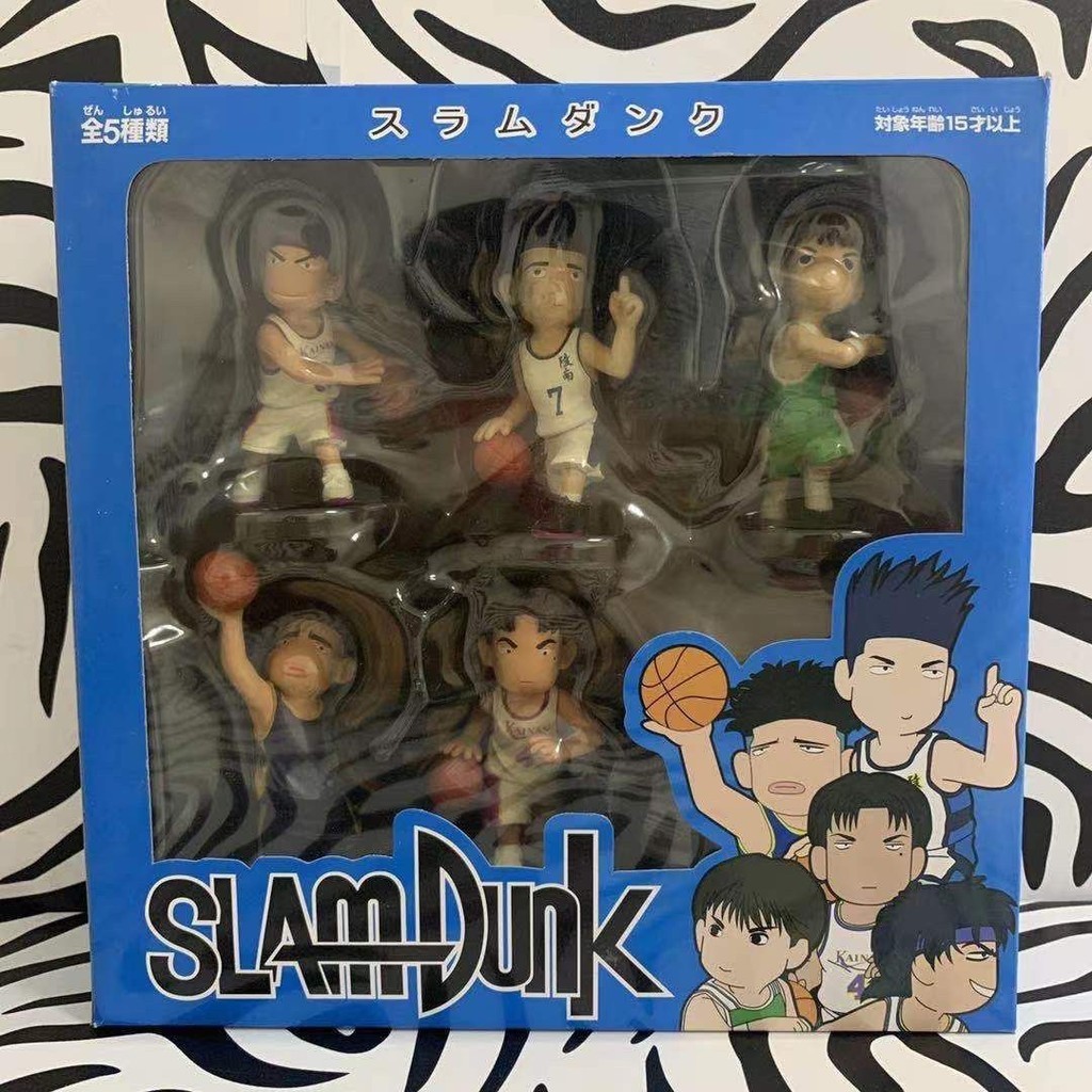 Slam Dunk Q Versão Figura Figura Figura Lingnan Team Cinco Almirante Tigre Conjunto Completo Decoração de Mesa Presente de Aniversário
