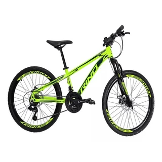 Bicicleta Aro 24 Rino Everest Freio Disco 21v Cambio Shimano
