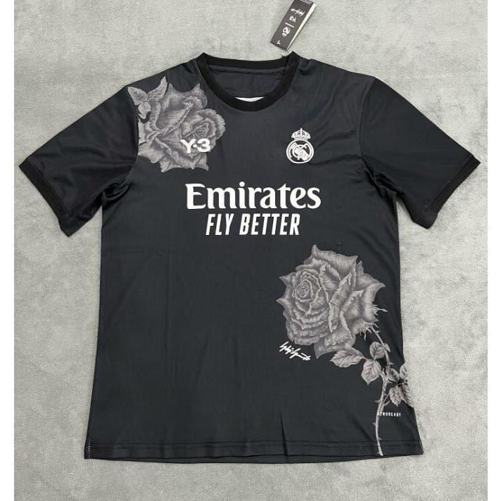24-25 Real Madrid Y-3 Camisa De Futebol Preto