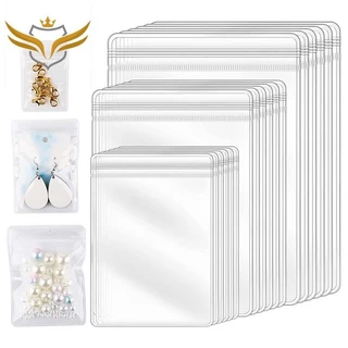 150Pcs 3 Tamanhos Sacos Para Brincos Transparentes , À Prova D
