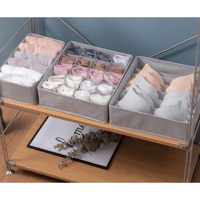 Kit Com 3 Organizadores De Gaveta 6/7/24 Divisórias