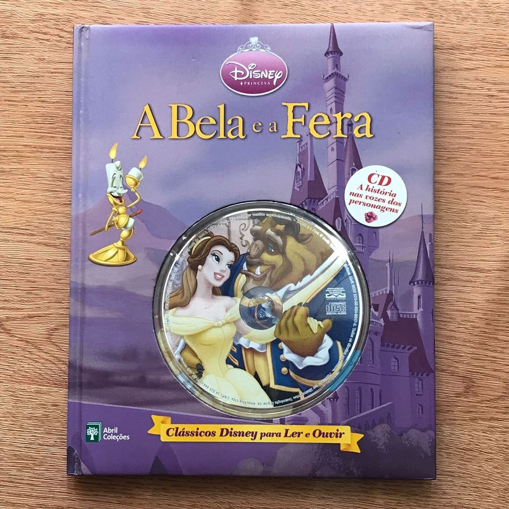 LIVRO A BELA E A FERA - COL CLÁSSICOS PARA LER E OUVIR - DISNEY PIXAR ...