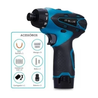 Parafusadeira De Torque Recarregável Bivolt Alto Impacto