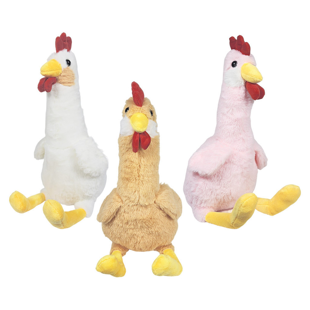 Galinha De Pelúcia Peludinha Sentada 33Cms | Shopee Brasil