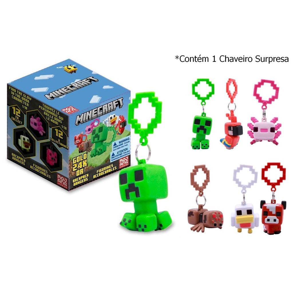 Chaveiro Surpresa Minecraft Unitário - Just Toys | Shopee Brasil