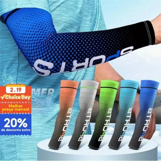 1 Par de Mangas de Resfriamento UV para Esportes - Corrida, Pesca e Ciclismo, Fique Frio e Protegido