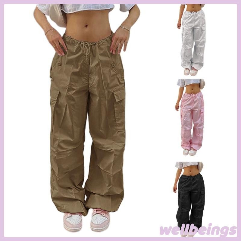 Y2k Cargo Pants Mulheres Calças De Paraquedas Harajuku Jeans Big