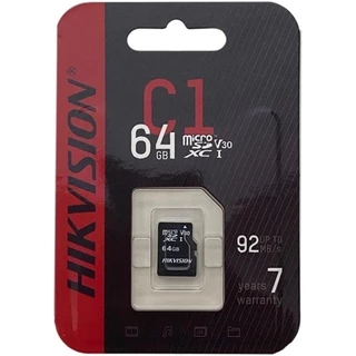 Cartão de Memória Micro SDXC Hikvision 64gb Class 10 Hs-tf-c1