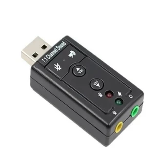 Placa Adaptador De Som Usb 7.1 Canais 3d Adaptador Audio Pc
