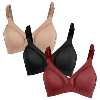 Kit 3 Sutiã Gallard Control Feminino S/Espuma S/Aro Qualidade DeMillus