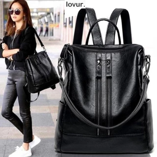 LOVUR Mochila De Viagem Com Zíper Duplo