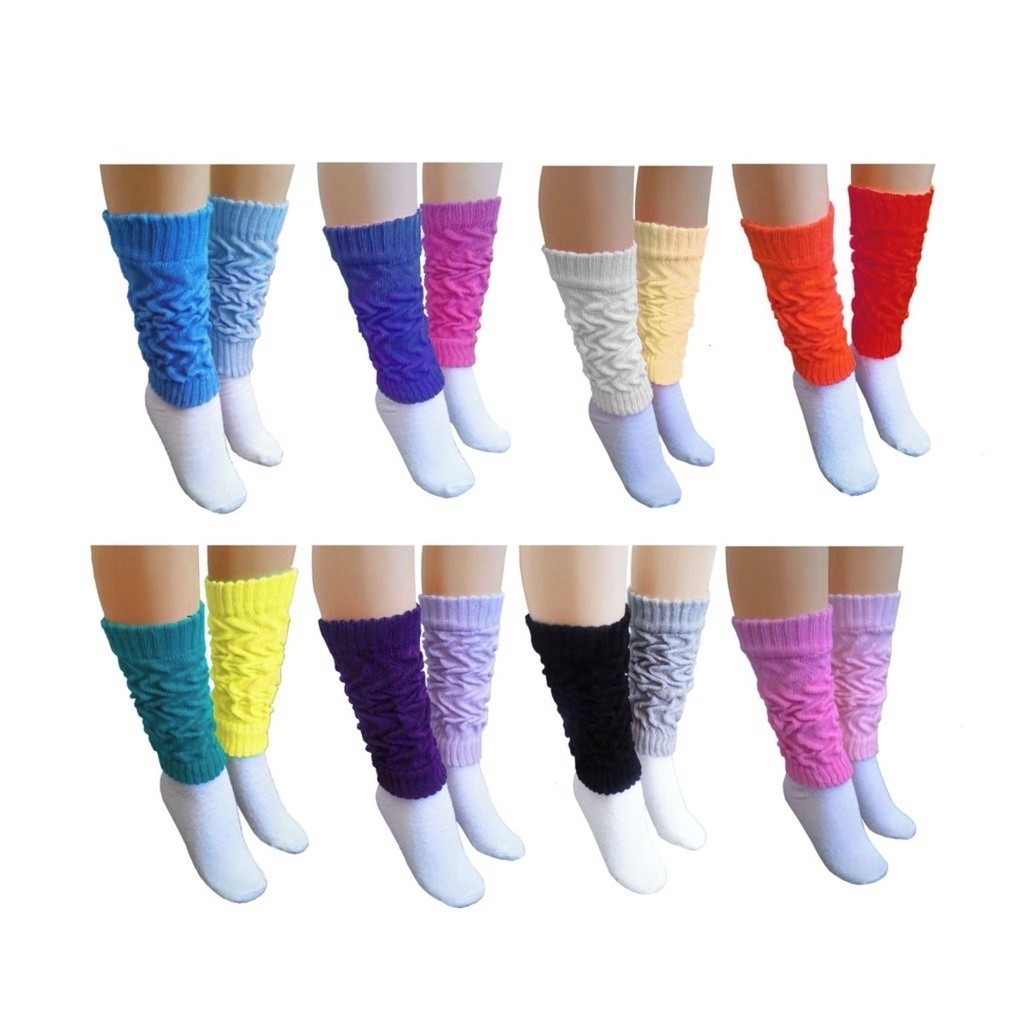 1 Par de Meia Polaina Aeróbica Academia Esporte Fitness Ballet Ginastica Lisas Polainas 2024