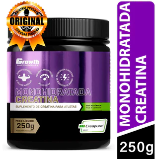 Creatina Growth Creapure® Monohidratada 250g Suplemento Original
