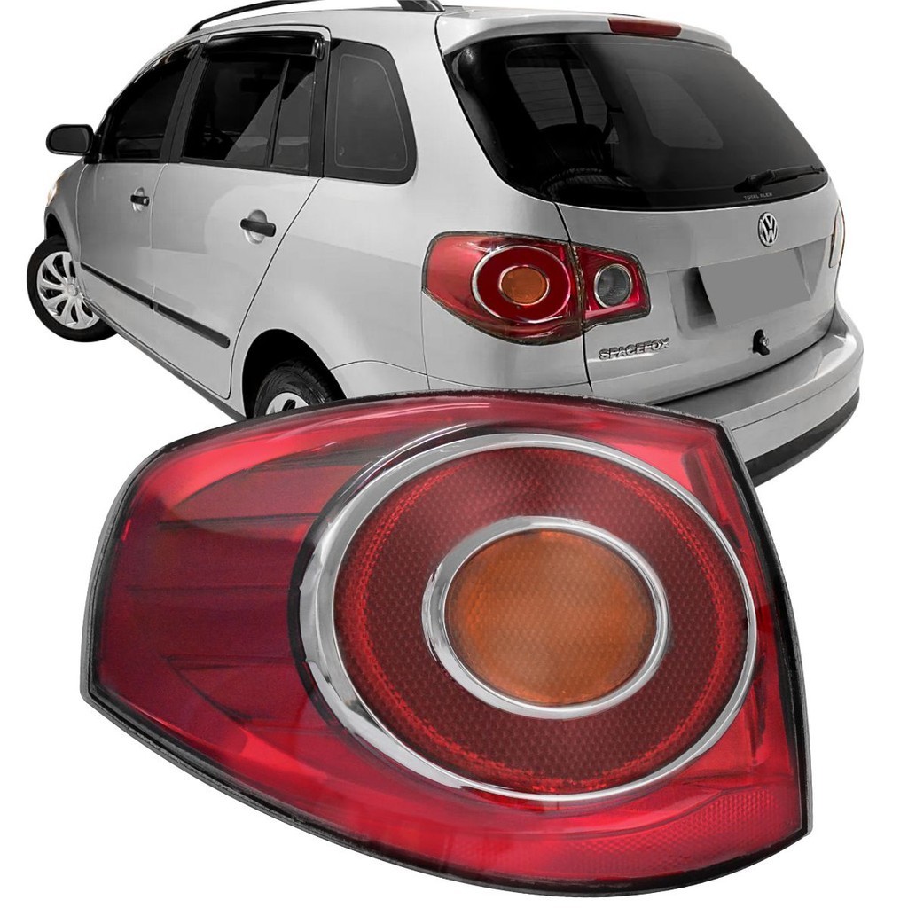 Lanterna Traseira Acrílico VW Spacefox 2006 2007 2008 2009 2010 ...