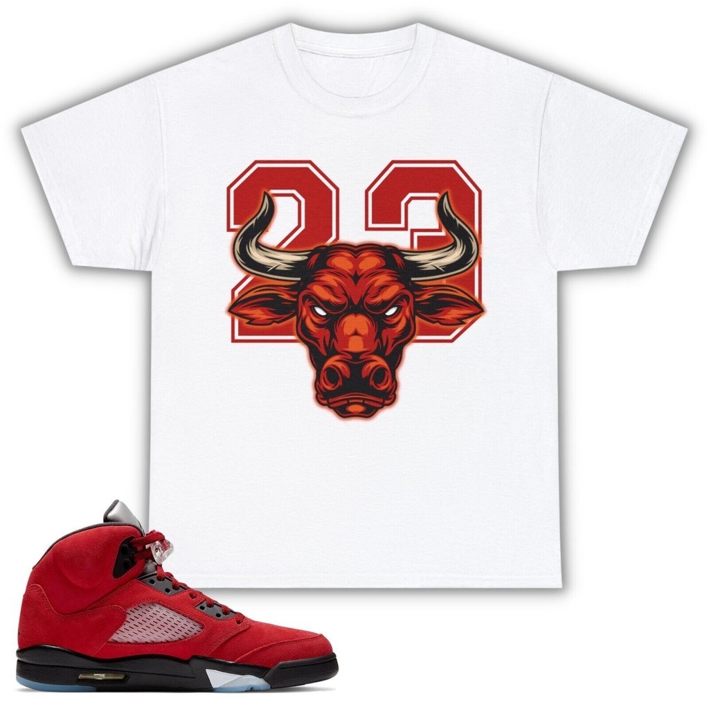 Bull Graphic T Para Combinar Com A Jordan 5 Retro Freestyle Vintage ...