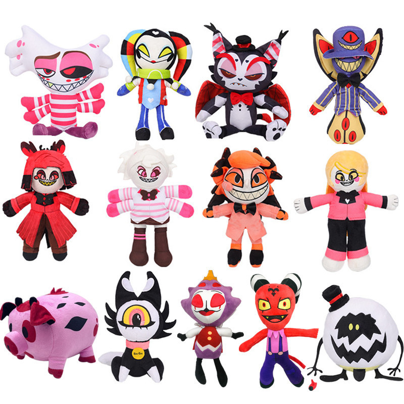 Hazbin Hotel Plush , Helluva Boss The Circus Fat Nuggets Dolls & Stuffed Toys Kid Gift Home Decoração Brinquedos Para Meninas