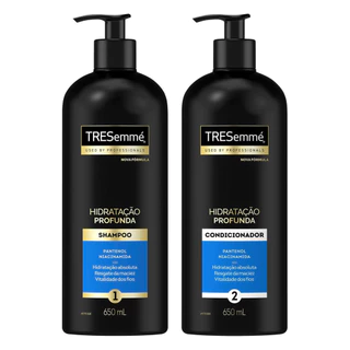 KIT TRESEMMÉ HIDRATAÇÃO PROFUNDA SHAMPOO + CONDICIONADOR 650ML
