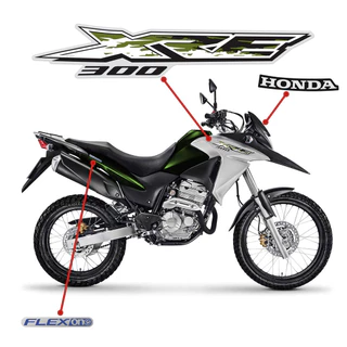 Kit Adesivos Moto Honda Xre 300 2017 2018 Modelo Original