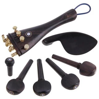 [Peça De Cauda Para Violino De Tamanho Completo (4/4) , 4 Pinos De Afinação Do Ajustador De Cordas ,