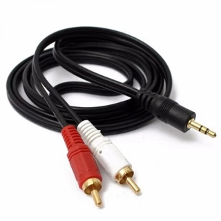 Kit 2 Cabos Áudio Auxiliar P2 Macho 2 Rca It-Blue 1,5 Metro
