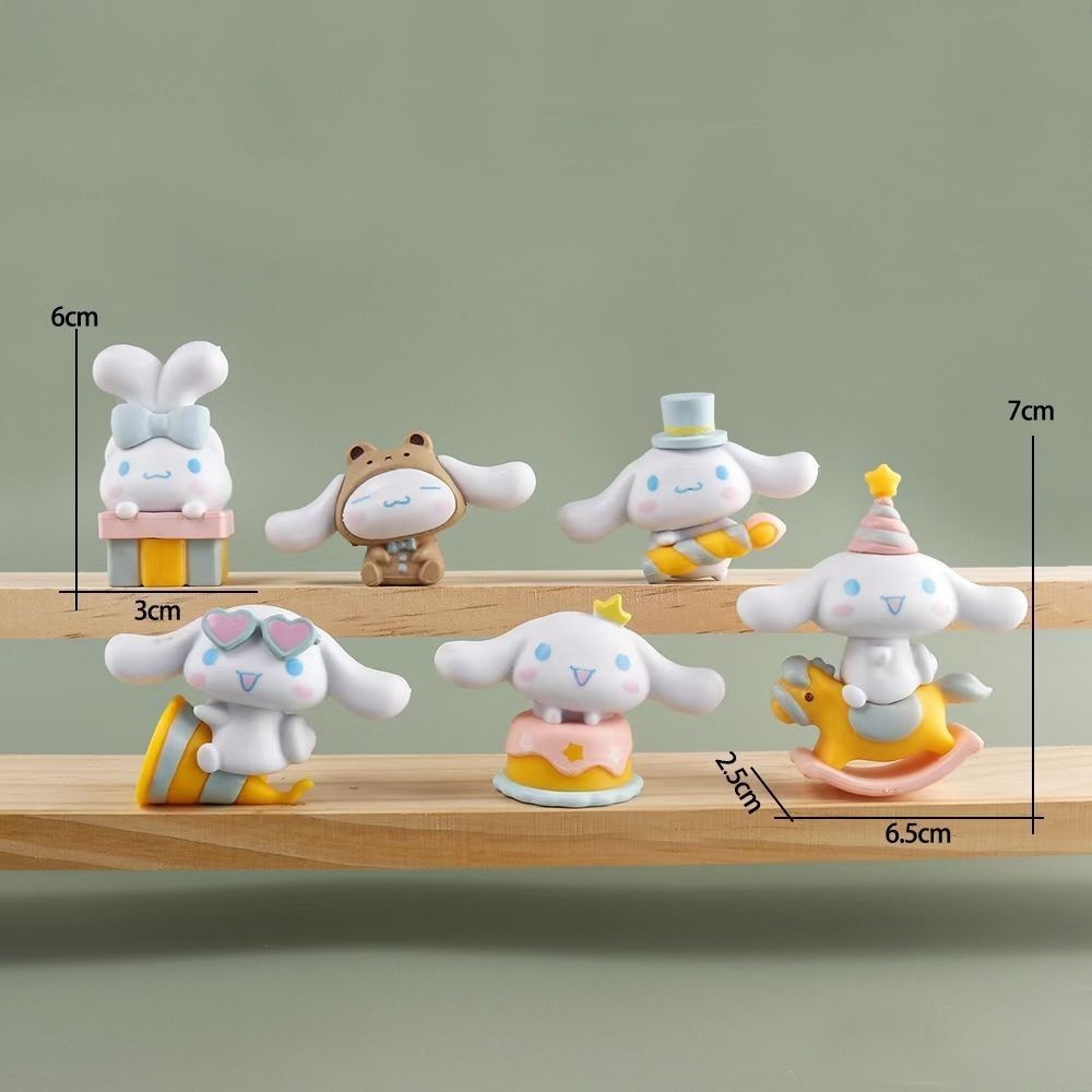 Sanrio Série Cinnamoroll 20o Aniversário Limitado Caixa Cega Bolo Decorativo Ornamentos Decorativos