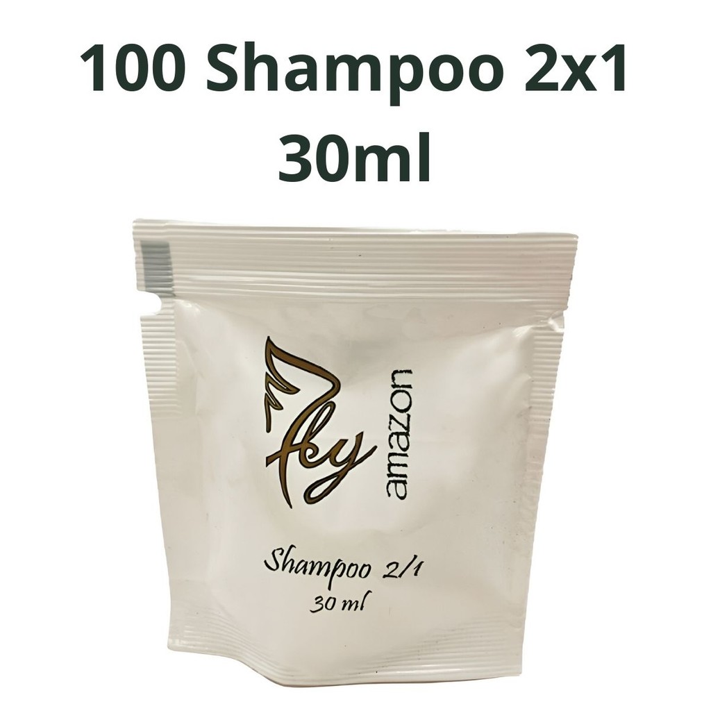 Kit 100 Mini Shampoos 2 em 1 – Pousada, Hotel, Hospital, Airbnb, Spa ...