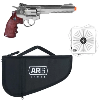 Revolver Co2 4.5 Pressão W702s Rossi Metal 4.5mm+alvos +capa