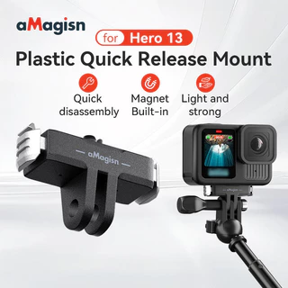 Base Adaptadora Magnética De Liberação Rápida Para GoPro Hero 13, Adaptador De Montagem De Extensão, Suporte Acessório
