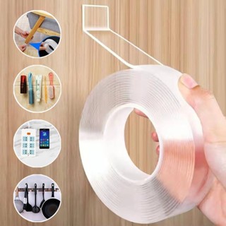 Kit De 2 Fitas 3M Dupla Face Extra Forte Transparente NanoGel Silicone Mágica Adesiva Cola na Parede Móvel Porta