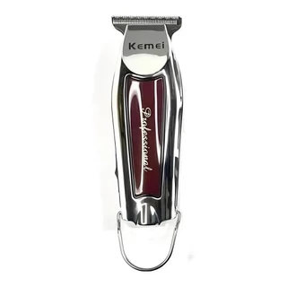 Máquina De Acabamento Barbearia Barba Cabelo Bigode Profissional Kemei Km-9163