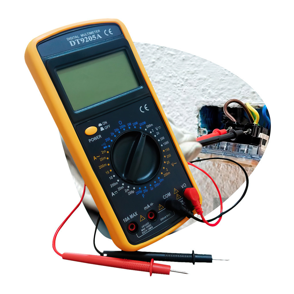 Multímetro Digital Capacímetro Bip Sonoro Profissional + Bateria