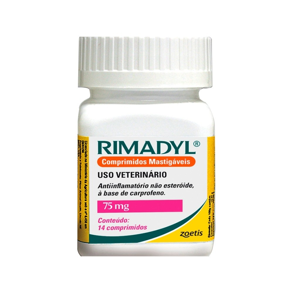 Rimadyl 75mg - 14 Comprimidos - Zoetis | Shopee Brasil