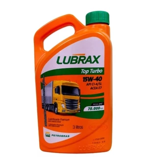 Óleo Motor Diesel 15w40 Lubrax Top Turbo Galão 3 Litros