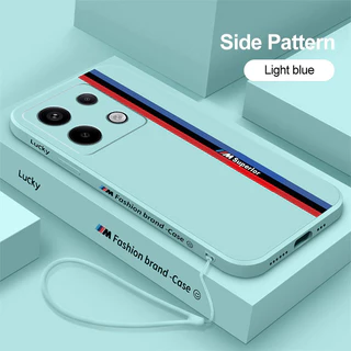 Capa Moda De Silicone Líquido Macio Para Redmi Xiaomi Poco X6 Pro PocoX6 PocoX6Pro X6Pro
